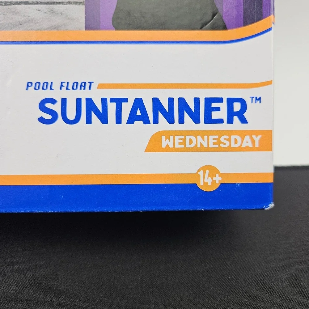 Swimways Wednesday Suntanner Pool Float Coffin Shape Over 5.8 Feet‎ Long New
